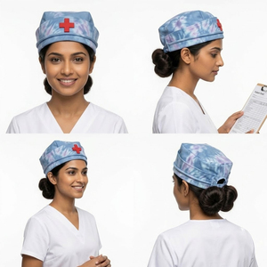 Hospital Professional Doctor Hat Nursing <b>Scrub</b> Cap Surgical Hospital <b>Nurses</b> Hats 100% Polyester Hospital Hats - Product Image 2