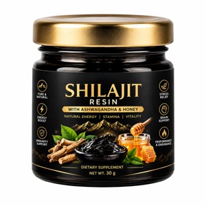 Résine de Shilajit Pur de l'Himalaya OEM 30g – Mélange Herbal Premium de Shilajit Purifié et d'Ashwagandha pour l'Énergie Quotidienne et le Soutien de l'Endurance - Product Image 1