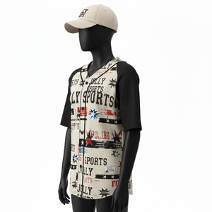 Maillot de baseball pour femme en polyester doux, interlock GSM, anti-humidité, avec empiècements raglan et impression par sublimation, maillot de baseball en coton pour femme - Product Image 4