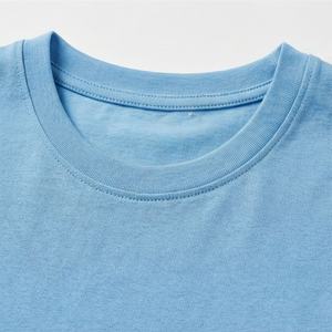 T-shirt personnalisé en coton 100% pour femme, coupe oversize à épaules tombantes, col montant étendu, t-shirt de haute qualité - Product Image 4