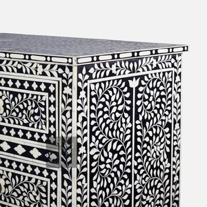 ILAHI's Bone Inlay <b>Drawer</b> Modern Design Agate Detailing <b>Storage</b> Portable Home Furniture - Product Image 5