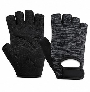 Wholesale Sports Fingerless Gloves Purple Black Breathable Non Slip Unisex Fitness Workout Sports Gloves training sports gloves - Product Image 6