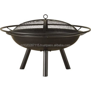 ชามเหล็กสำหรับจุดไฟกลางแจ้งพร้อมขาตั้งเหมาะสำหรับตกแต่งสวนหลังบ้านในยามเย็น - Product Image 4