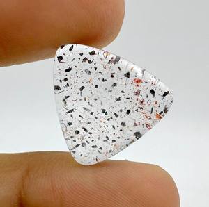 Cabujón de piedra preciosa Super Seven natural de 17.00 quilates, cabujón Super Seven de buena calidad para la fabricación de joyas, tamaño 21X21X5MM - Product Image 1