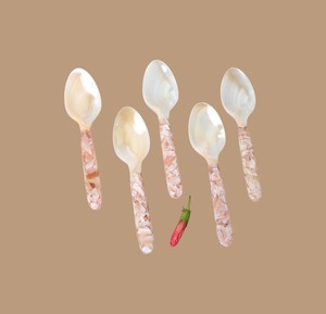 Cuchara de nácar hecha a mano a precio de fábrica, cuchillo para mantequilla de concha natural cuadrada, kit de herramientas para servir, juego de cubiertos para comidas elegantes. - Product Image 4