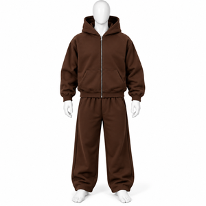 Ensemble survêtement pour homme Elson Sports Manufacture, pantalon de survêtement ample et évasé de qualité supérieure et sweat-shirt à capuche - Product Image 1