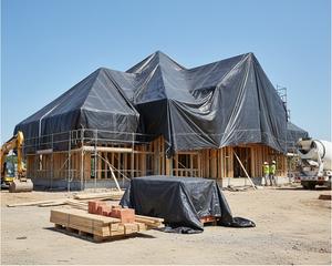 Lona de Grado Comercial para Construcción |   Cubierta de PE/PVC con Protección UV para Todo Clima, para Uso en Aplicaciones Industriales y de Construcción - Product Image 4