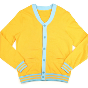 Custom Women's Winter Vintage-Inspired Casual V-neck <b>Thick</b> <b>Cardigan</b> Sweater School Colors Knitwear Embroidered Front - Product Image 1