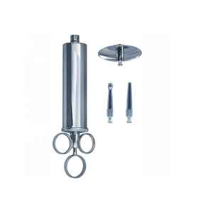 Jeringa Profesional de Metal para Irrigación de Oídos, 2 Oz, Dispositivo de Limpieza de Oídos Reutilizable, Herramienta de Eliminación de Cera de Oídos de Grado Médico, Certificación CE ISO - Product Image 1