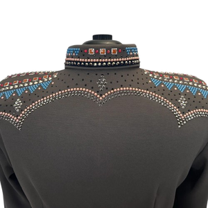 Camisa de equitación occidental para mujer, bordada a medida, de poliéster/spandex, de secado rápido, ecológica y personalizable para montar a caballo - Product Image 2
