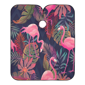 ผ้าคลุมตัดผมช่างทำผมมืออาชีพ ผ้าคลุมตัดผมบาร์เบอร์ กันน้ำ โพลีเอสเตอร์ พิมพ์ลายแบบซับลิเมชั่นตามสั่ง ปรับระดับคอได้ - Product Image 6