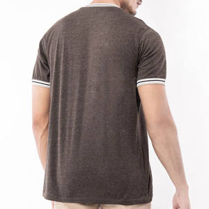 T-shirt en coton bleu clair pour homme, coupe classique, col rond, manches courtes, jersey doux, décontracté, à porter au quotidien, Europe, États-Unis - Product Image 6