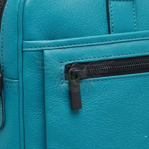 Modern Genuine Leather Durable Casual <b>Laptop</b> <b>Bag</b> Work Travel Personalized Branding Options Front Zip Pocket Shoulder Carry - Product Image 5
