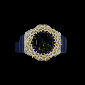 Trendy Flame Halo Premium VVS Diamond Watch For Men Or Women Hiphop Style Wrist Watch For Unisex Luxury Diamond Watch - Product Image 4