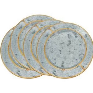 Assiette de présentation en métal haut de gamme avec finition luxueuse pour la décoration de table, les mariages et la mise en place de tables de restaurant - Product Image 2