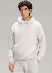 เสื้อฮู้ดดี้ผ้าฝ้ายขายส่งทรงโอเวอร์ไซส์ เสื้อสเวตเชิ้ตเปล่า รับทำโลโก้ โรงงานผลิตเสื้อผ้า - Product Image 1