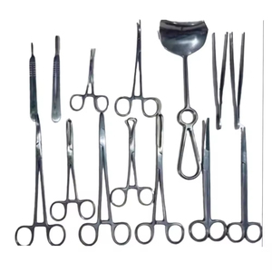 Kit d'instruments de chirurgie de base Azicon pour cliniques chirurgicales générales, interventions chirurgicales mineures, usage hospitalier, premiers secours et urgences - Product Image 1