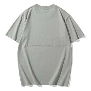 Camisetas de Hombre en Oferta, Todos los Tamaños, Último Diseño, Color Gris Claro, 100% Algodón, Antiarrugas, Transpirables, de Secado Rápido, Tejido de Punto - Product Image 3