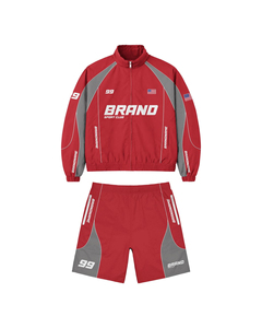 Custom Men Running Outdoor Sportswear Waterproof 2-in-1 Design Streetwear Drawstring Nylon Windbreaker Tracksuit <b>Track</b> <b>Jacket</b> - Product Image 6