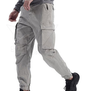 Pantalon cargo en coton pour homme, multi-poches, respirant, pour le travail en extérieur, les voyages et les occasions décontractées - Product Image 4