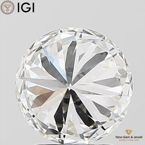 Diamante cultivado en laboratorio CVD de 4.50 quilates, color E, claridad VVS1, corte redondo de 10.64 mm, certificado por IGI para joyería premium. - Product Image 4