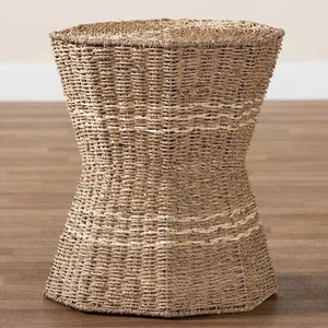 Nouvelle table d'appoint en jonc de mer, design innovant, fabriquée au Vietnam, prix de gros, dimensions OEM ODM. - Product Image 4