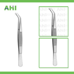 Pinzas de Sutura Quirúrgica Curvas AHI Personalizadas para Sujetar Tejidos, Certificadas CE Clase I para Uso en UCI, Hechas en Pakistán - Product Image 2