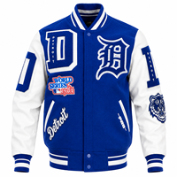 Veste de baseball universitaire unisexe haut de gamme pour l'hiver, avec patchs en chenille personnalisés, style streetwear, fabricant OEM, vente en gros