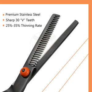 Kit de Tijeras de Peluquería Profesional al por Mayor, Juego de Tijeras para Cortar y Texturizar el Cabello, Acero Inoxidable, INSTRUMENTOS QORVEX - Product Image 4