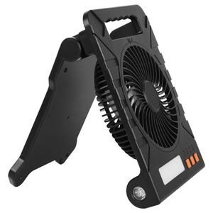 Ventilatore Solare Ricaricabile da 10000mAh con Lanterna LED, Pannello Solare Pieghevole Portatile da 7 Pollici 4W, 4 Velocità, Timer e Luce - Product Image 4