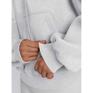 FOXA 2025 automne/hiver mode reine femmes recadrée à capuche à manches longues sweats XS taille Y2K tenues pull vêtements - Product Image 5