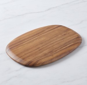 Tabla de Cortar Rectangular de Madera Premium con Acabado Rústico de Grano Natural - Product Image 1