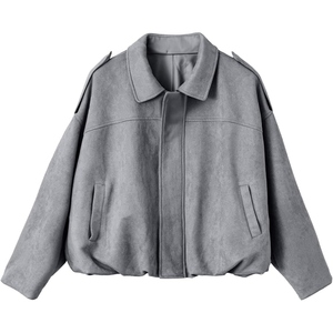 <b>Ladies</b> Genuine <b>Suede</b> Leather <b>Jacket</b> Custom Women Fashion Coat Soft <b>Suede</b> Outerwear OEM ODM Manufacturer Wholesale - Product Image 3