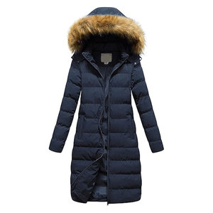 เสื้อโค้ทขนเฟอร์เทียมสำหรับผู้หญิงแบบยาวสำหรับฤดูหนาว เสื้อแจ็คเก็ตบุหนาแบบมีฮู้ดถอดได้ อุ่นสบาย ทันสมัย เหมาะสำหรับสภาพอากาศหนาวเย็น - Product Image 1