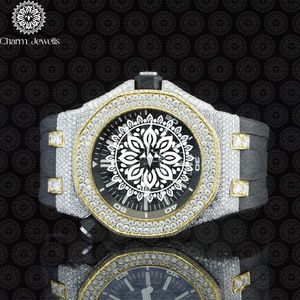 Reloj Mecánico de Lujo para Hombre Charm Jewells, Caja Cuadrada de Acero Inoxidable de 40 mm, Esfera Analógica, Correa de Vidrio de 20 cm, Fecha Automática, Resistente al Agua 10 Bar - Product Image 6