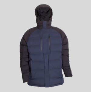 Quilted <b>Winter</b> Jacket With Hood Full Sleeves Zipper Closure Solid Color <b>Thick</b> Warm <b>Coat</b> - Product Image 1