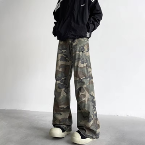 Premium Quality Baggy Men Hip Hop Heavyweight Athletic Mid Waist Unisex Eco-Friendly Canvas <b>Drawstring</b> Closure Comfortable - Product Image 4