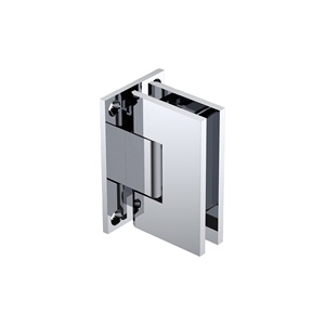 บานพับประตูกระจกอาบน้ำทองเหลืองสี่เหลี่ยมขนาด66x110มม. บานพับประตูกระจกโครเมียมขัดเงาแบบโมเดิร์นสีดำด้าน - Product Image 1