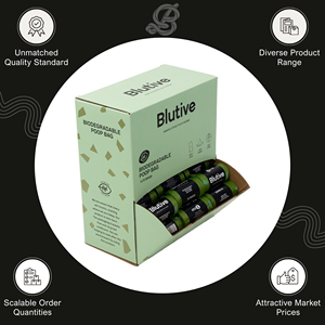 Offre Spéciale sur les Sacs à Déchets pour Animaux de Compagnie Biodégradables et Résistants - Sacs à Crottes pour Chiens Blutive Biodégradables - Présentoir de 63 Unités - Product Image 3