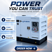 Groupe électrogène diesel à aimant permanent super silencieux refroidi par eau 10KVA 15KVA 18KVA 20KVA 25KVA 30KVA