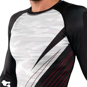 T-shirt de compression à manches longues pour homme, anti-UV, respirant, séchage rapide, impression personnalisée par transfert thermique, ajusté - Product Image 4