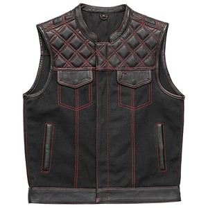 เสื้อกั๊กหนังผู้ชายแฟชั่นสวมใส่สบาย ราคาขายส่ง ดีไซน์โดดเด่น - Product Image 6