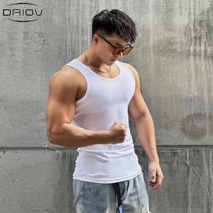 Chaleco deportivo de algodón de 250 GSM para hombre, chaleco sin mangas liso para culturismo y fitness, chaleco de algodón para ropa interior. - Product Image 5