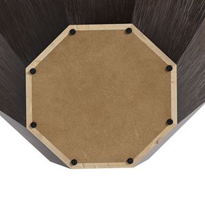 31.5 \ "tavolino ottagonale in legno di noce nero per soggiorno camera da letto - Product Image 5