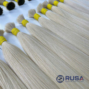 Extensiones de Cabello Humano Virgen Vietnamita Rusa a Granel, Doble Trama a Máquina, Súper Doble Trama, 100g, Puntas Completas, Todos los Colores, Personalizables - Product Image 2