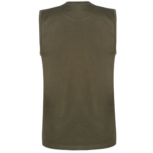 T-shirt sans manches sport élégant pour homme en polyester/coton, séchage rapide et respirant, vêtements de sport d'été pour homme - Product Image 4
