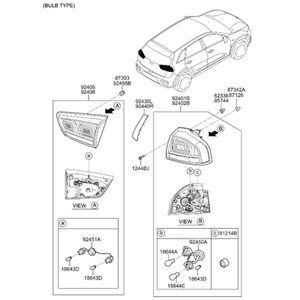 Nouveau feu arrière gauche Niro 92401G5110 - Product Image 2