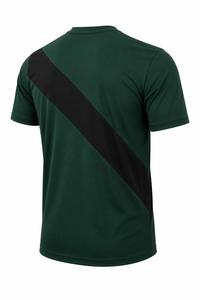 เสื้อยืดแขนสั้นสีเขียวสำหรับผู้ชาย คอกลม ทรงปกติ แห้งเร็ว ผ้าถัก สวมใส่สบาย โพลีเอสเตอร์ 100% น้ำหนัก 180 กรัม - Product Image 5