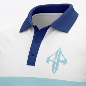 Conjunto de Polo Personalizado de Alta Calidad para Hombre, Verano, Casual, Estampado, Tela de Poliéster/Algodón, Secado Rápido, RIVIAN ATLANTIC - Product Image 2