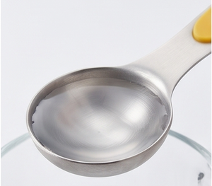 Juego de cucharas medidoras de acero inoxidable de primera calidad con mangos coloridos para hornear y cocinar, utensilios de cocina elegantes. - Product Image 5